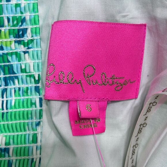 Lilly Pulitzer Daniela Stretch Dress Hopelessly Devoted Engineered - Picture 8 of 11